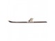 Hnědá antik dřevěná dekorace lyže s botou Ski Vintage - 7*15*140 cm Clayre & Eef