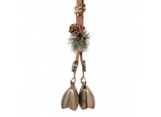 Vánoční dekorace se zvonky k zavěšení Vintage Doorbell - 8*12*50 cm