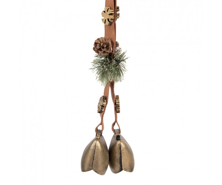 Vánoční dekorace se zvonky k zavěšení Vintage Doorbell - 8*12*50 cm Clayre & Eef