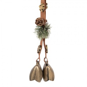 Vánoční dekorace se zvonky k zavěšení Vintage Doorbell - 8*12*50 cm