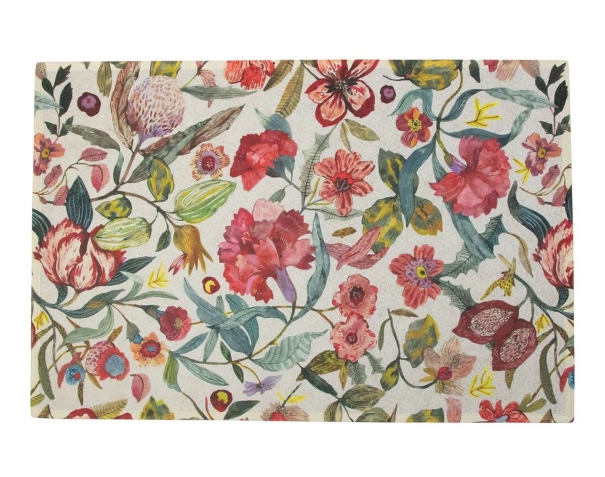 Rohožka s barevnými květy Flowers - 75*50*1cm