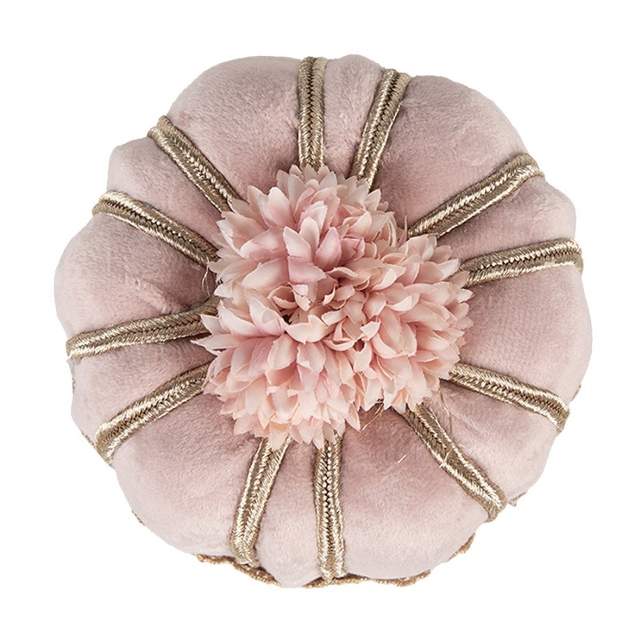 Dekorace růžový sametový dortík Cake pink Fancy - Ø 12*7 cm