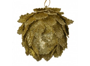Decorative Pendant Flowers ? 8x8 Cm Gold Colored Plastic - ? 8*8 cm