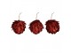 Decorative Pendant Flowers ? 8x8 Cm Red Plastic - ? 8*8 cm Clayre & Eef