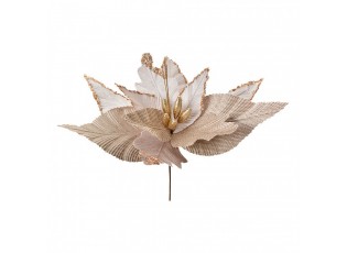 Artificial Flower Poinsettia ? 50x62 Cm Beige Plastic - ? 50*62 cm