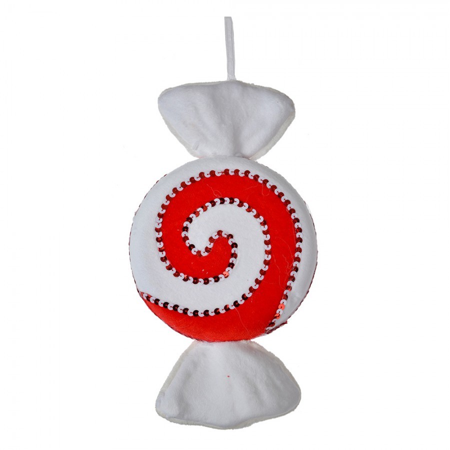 Christmas Ornament Candy 33x18x4 Cm Red White Synthetic - 33*18*4 cm Clayre & Eef Christmas Ornament Candy 33x18x4 Cm Red White Synthetic - 33*18*4 cm Clayre & Eef