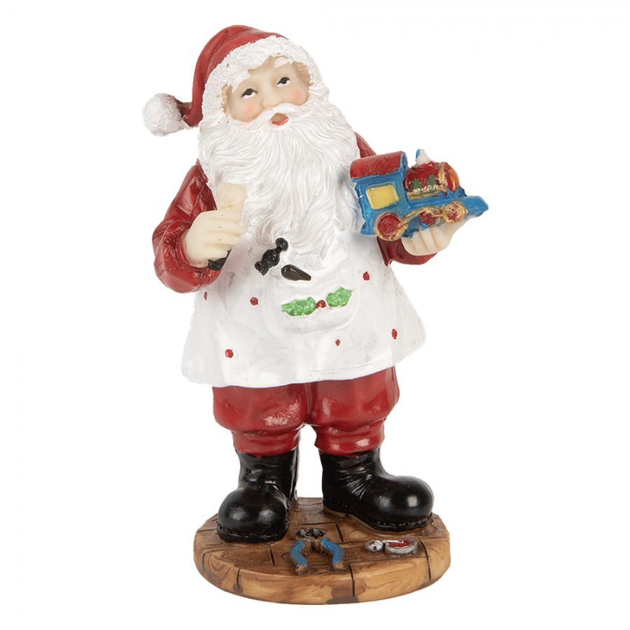 Christmas Decoration Figurine Santa Claus 13 Cm Red Plastic - 8*6*13 cm