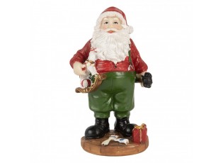 Christmas Decoration Figurine Santa Claus 8x6x13 Cm Red Plastic - 8*6*13 cm