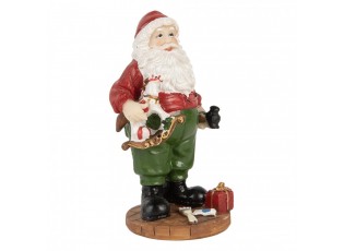 Christmas Decoration Figurine Santa Claus 8x6x13 Cm Red Plastic - 8*6*13 cm
