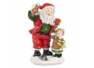 Christmas Decoration Figurine Santa Claus 13 Cm Red Plastic - 8*6*13 cm