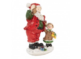 Christmas Decoration Figurine Santa Claus 13 Cm Red Plastic - 8*6*13 cm