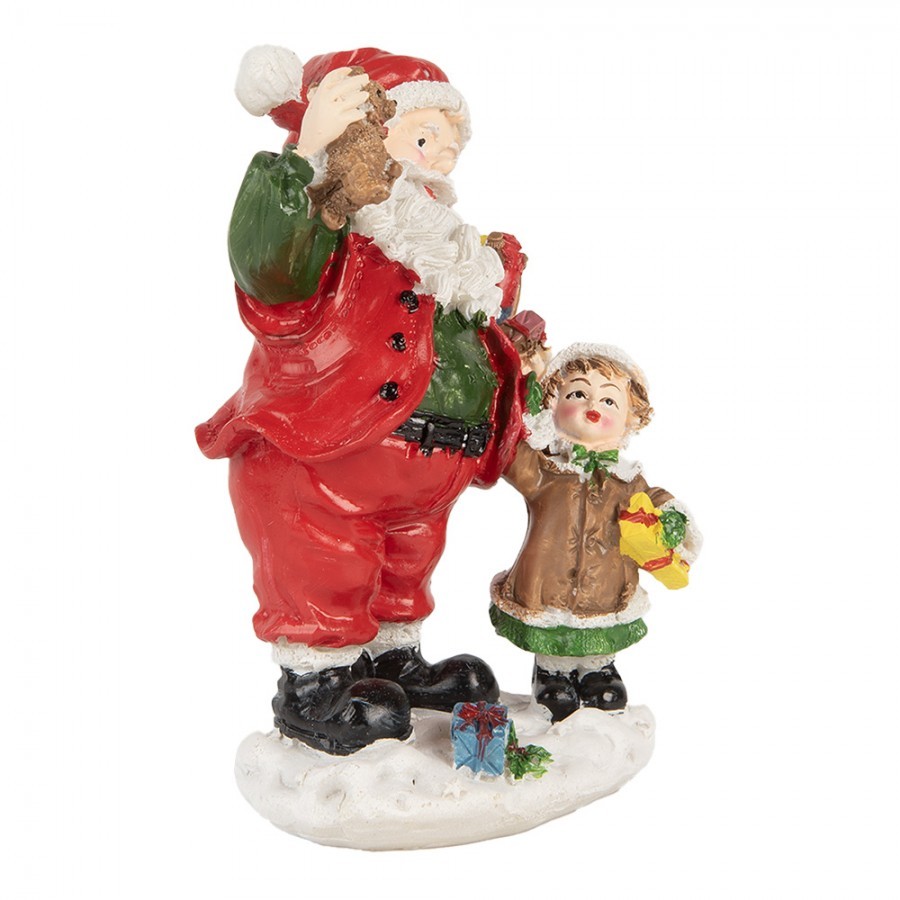 Christmas Decoration Figurine Santa Claus 13 Cm Red Plastic - 8*6*13 cm