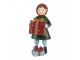 Christmas Decoration Figurine Girl 12 Cm Green Red Plastic - 5*5*12 cm Clayre & Eef