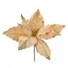 Béžovo-zlatá květina béžová vánoční hvězda Poinsettia - Ø 36*36 cm