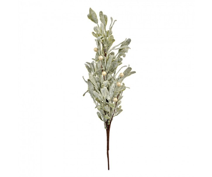 Zasněžená dekorační vetvička jmelí - 10*8*45 cm Clayre & Eef