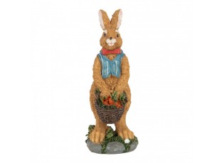 Decorative Figurine Rabbit 5x5x13 Cm Brown Plastic - 5*5*13 cm
