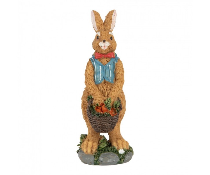 Decorative Figurine Rabbit 5x5x13 Cm Brown Plastic - 5*5*13 cm Clayre & Eef