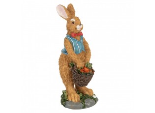 Decorative Figurine Rabbit 5x5x13 Cm Brown Plastic - 5*5*13 cm