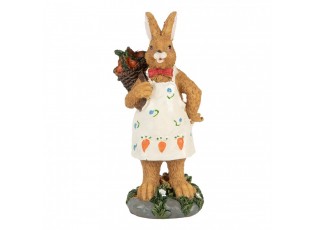 Decorative Figurine Rabbit 5x5x13 Cm Brown Plastic - 5*5*13 cm