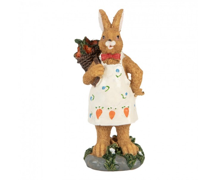 Decorative Figurine Rabbit 5x5x13 Cm Brown Plastic - 5*5*13 cm Clayre & Eef