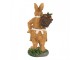 Decorative Figurine Rabbit 5x5x13 Cm Brown Plastic - 5*5*13 cm Clayre & Eef