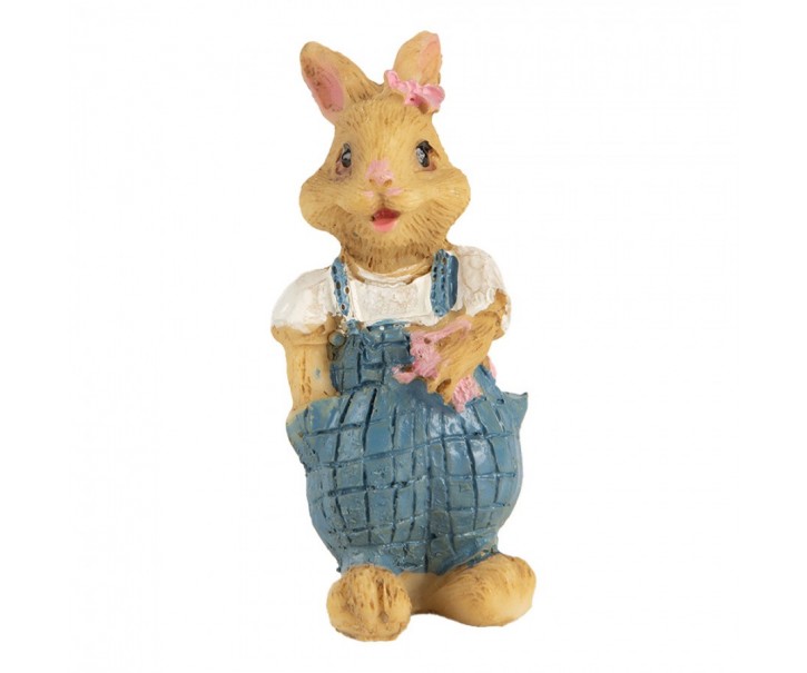Decorative Figurine Rabbit 3x3x5 Cm Brown Plastic - 3*3*5 cm Clayre & Eef