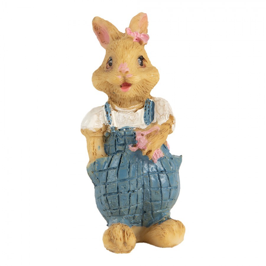 Decorative Figurine Rabbit 3x3x5 Cm Brown Plastic - 3*3*5 cm
