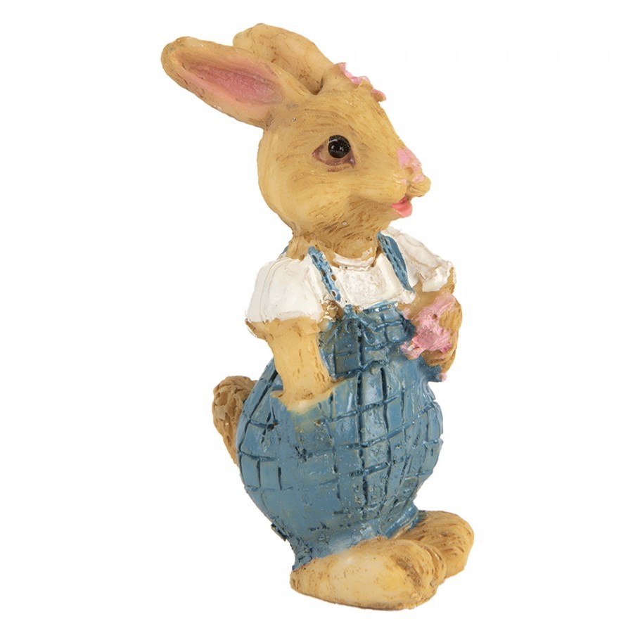 Decorative Figurine Rabbit 3x3x5 Cm Brown Plastic - 3*3*5 cm