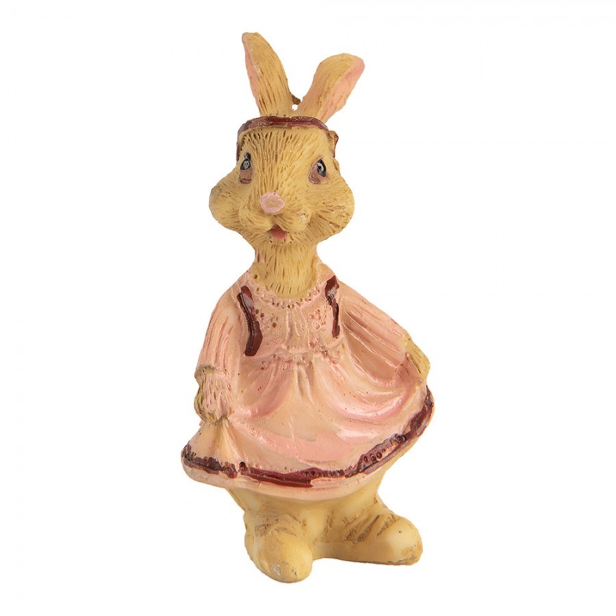 Decorative Figurine Rabbit 3x3x5 Cm Brown Plastic - 3*3*5 cm