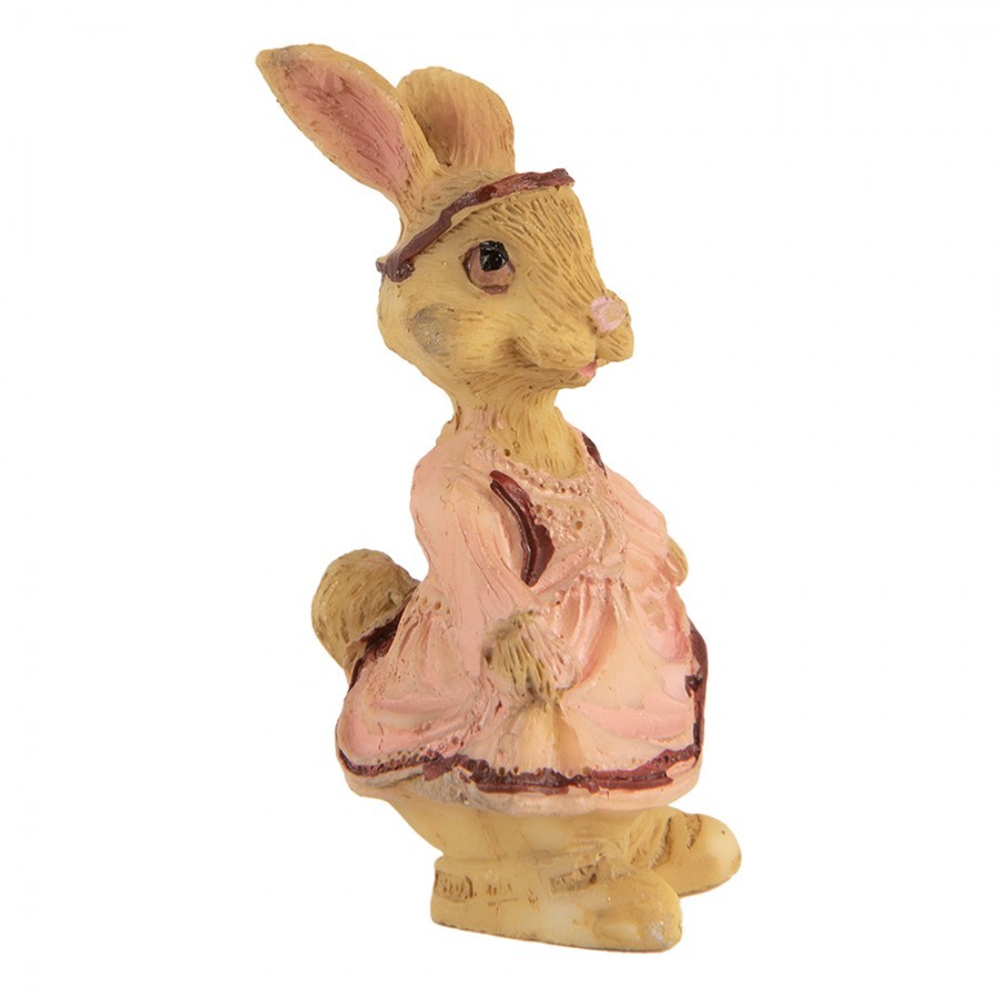 Decorative Figurine Rabbit 3x3x5 Cm Brown Plastic - 3*3*5 cm