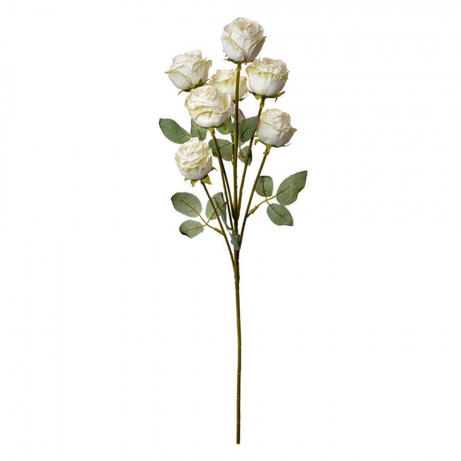Umělá větvička bílá růže Rose white - 8*8*55 cm