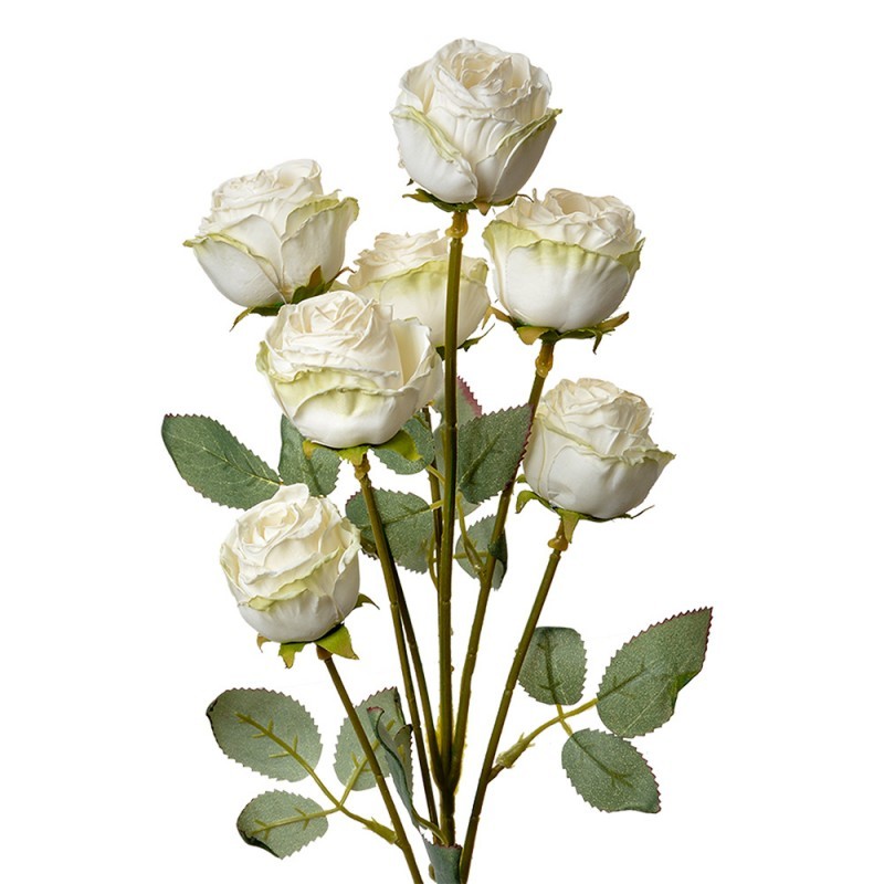 Umělá větvička bílá růže Rose white - 8*8*55 cm