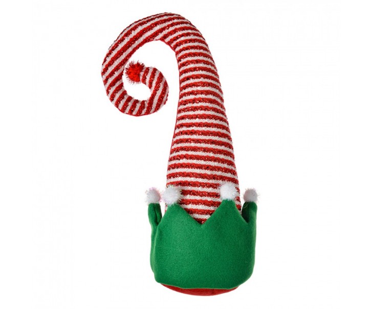 Christmas Decoration Christmas Hat 35 Cm Red Fabric - 17*8*35 cm Clayre & Eef