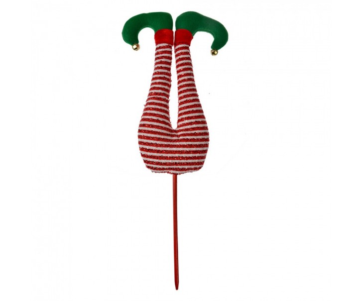 Christmas Decoration Elf 52 Cm Red Fabric - 19*4*52 cm Clayre & Eef