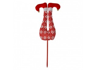 Christmas Decoration Elf 80 Cm Red Fabric - 19*4*50 cm