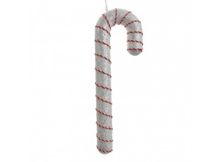 Christmas Ornament Candy Cane 11x4x33 Cm White Plastic - 11*4*33 cm