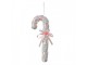 Christmas Ornament Candy Cane 10x3x26 Cm White Plastic - 10*3*26 cm Clayre & Eef