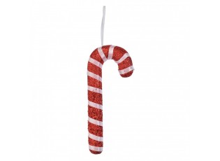 Christmas Ornament Candy Cane 8x2x17 Cm Red Plastic - 8*2*17 cm