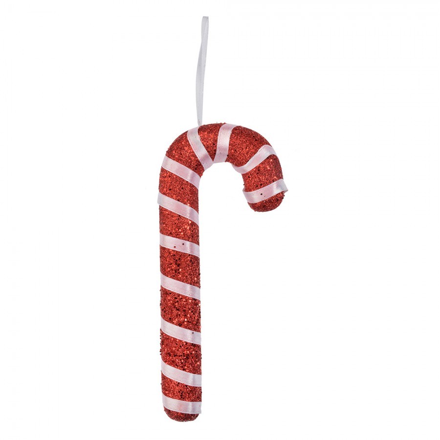Christmas Ornament Candy Cane 8x2x17 Cm Red Plastic - 8*2*17 cm Clayre & Eef Christmas Ornament Candy Cane 8x2x17 Cm Red Plastic - 8*2*17 cm Clayre & Eef