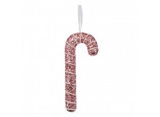 Christmas Ornament Candy Cane 7x2x17 Cm Pink Plastic - 7*2*17 cm