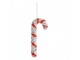 Christmas Ornament Candy Cane 17 Cm White Red Plastic - 7*2*17 cm Clayre & Eef