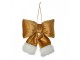 Christmas Ornament Bow 15x3x17 Cm Gold Colored Synthetic - 15*3*17 cm Clayre & Eef