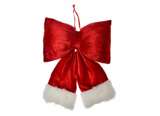Christmas Ornament Bow 22x26 Cm Red Synthetic - 22*5*26 cm