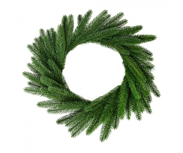 Christmas Wreath ? 55 Cm Green Plastic - ? 55*7 cm Clayre & Eef
