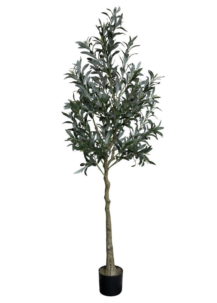Dekorace umělý stromek olivovník s olivami Olea Tree - 15*170 cm