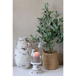 Dekorace umělý stromek olivovník s olivami Olea Tree - Ø 12*73 cm