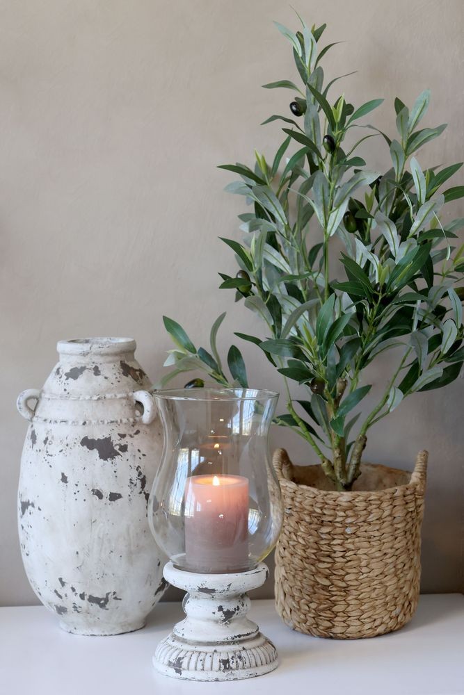 Dekorace umělý stromek olivovník s olivami Olea Tree - Ø 12*73 cm
