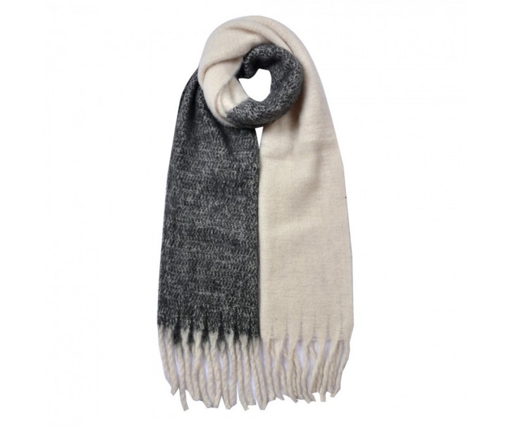 Winter Scarf Women 40x240 Cm Black Synthetic - 40*240 cm Clayre & Eef