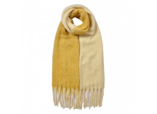 Winter Scarf Women 40x240 Cm Yellow Synthetic - 40*240 cm