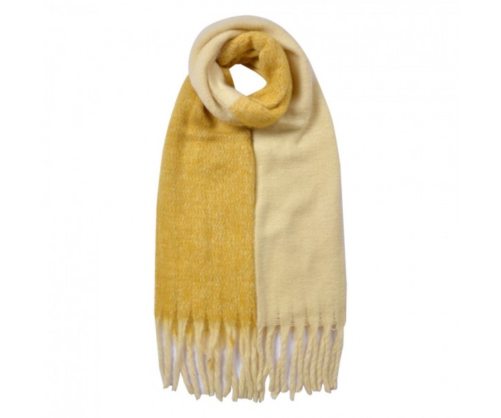 Winter Scarf Women 40x240 Cm Yellow Synthetic - 40*240 cm Clayre & Eef